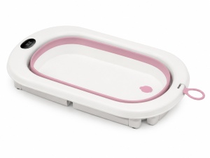 Cadita pliabila pentru bebelusi, cu Termometru digital, Perna Reductoare, Craft, CFB-001, Roz - Img 6