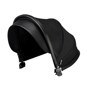 Copertină din piele ecologică pentru Cărucior Hot Mom F22 – Negru