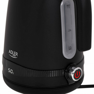 Fierbator electric, Capacitate 1,7 L, Fara BPA, Control al temperaturii, Otel inoxidabil, 2200 W, Fara fir, Adler, Ad 1295, Negru, Severno - Img 7