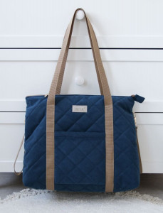 Geanta mamicii, pentru carucior si plimbare, 38 x 45 cm, Tiny Star Navy - Img 5