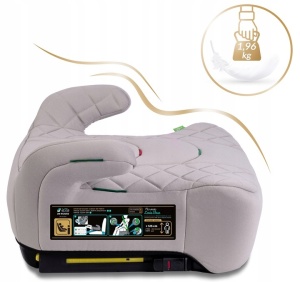 Inaltator auto pentru copii, cu isofix, Nukido, Louis, i-Size, 125 - 150 cm, 710202, Bej - Img 4