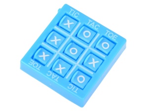 Joc interactiv de buzunar, Tic Tac Toe, 5 x 4,5 x 1cm, Jokomisiada, GR0213, Albastru