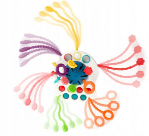 Jucarie senzoriala pentru copii, Caracatita, compacta, ergonomica, cu proeminente, Ricokids, RK-750 - Img 4