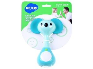 Jucarie zornaitoare pentru copii, cu sunete si lumini, din plastic/silicon, Hola, Koala, Z03087 D - Img 2