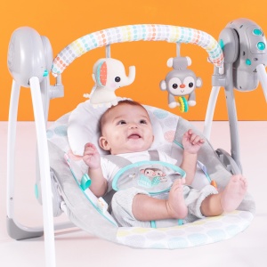 Leagan portabil Bright Starts Whimsical Wild™ - Img 3