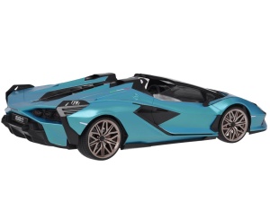 Masinuta cu telecomanda Lamborghini Sian, cu licenta, scara 1:12, cu lumini, 24 cm, Jokomisiada, RC0659 NI - Img 2