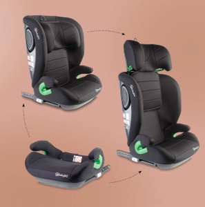 Scaun auto BabyGo SafeChild2 Black, 100-150 cm, certificat R129 - Img 7