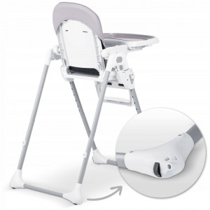 Scaun de masa reglabil, Ricokids, Tulo, spatar rabatabil, tava detasabila, suport pentru picioare, inaltime ajustabila, Grey Heather - Img 4