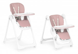 Scaun Pentru Hranire, Ecotoys, Ajustabil, 2 in 1, tava detasabila, suport pentru picioare reglabil, spatar reglabil, Roz - Img 2