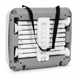 Scaun Pentru Hranire, Ecotoys, Transformabil, 3 in 1, tava detasabila, suport pentru picioare, Gri - Img 5