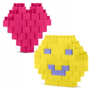 Set 300 de Cuburi de construit, Ricokids, RK-761, Create Your Dream Tower, Roz - Img 2