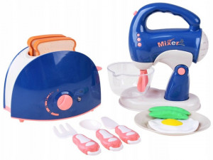 Set de jucarii pentru bucatarie, Toaster, Mixer, cu accesorii