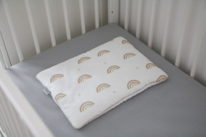 Set Lenjerie de Pat pentru Copii Tiny Star Rainbow, 2 Piese, Bumbac 100%, Pilotă 135×100 cm + Pernă 40×60 cm - Img 2