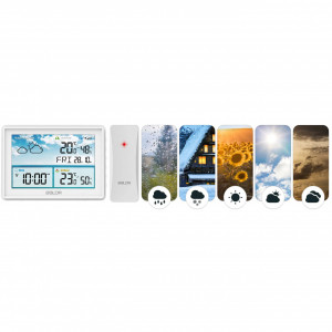 Statie meteo cu afisaj BD-909 Alb - Img 7