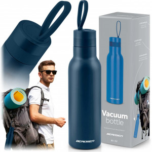 Termos din otel inoxidabil, 500 ml, maner flexibil, Berdsen, Travel Line, BD-787, Bluemarin - Img 3