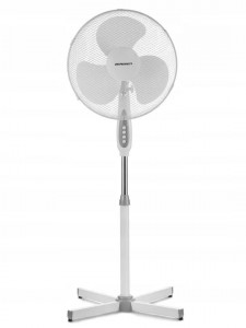 Ventilator de camera cu picior, Berdsen 355000, 40 W, 3 setari de viteza, inaltime/inclinare/directie reglabila, diametru 40 cm, Alb