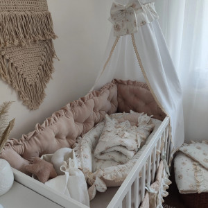 Babynest pentru copii, 95 x 60 cm, Koell, Premium, Papadii, cu Saltea suplimentara - Img 3