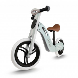 Bicicleta de echilibru din lemn pentru copii, scaun din spuma, roti 12 inchi, Ricokids, Veltino, 7618, Albastra - Img 8
