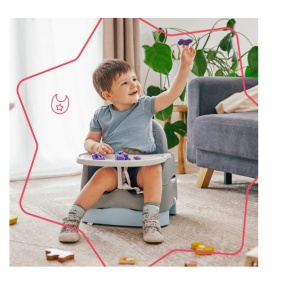 Booster compact Badabulle Home&Go din materiale reciclabile - Img 10