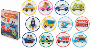 Carte magnetica, cu 66 de elemente, carduri cu 2 fete, Ricokids, RK-770, Vehicule - Img 8
