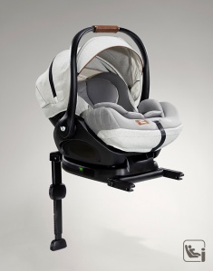 Carucior pentru copii multifunctional 3 in 1 Joie Finiti Signature Oyster + Baza Isofix Encore (Carucior Finiti Oyster+ Landou Ramble XL Oyster+ scoica i-Level Recline Oyster+ baza isofix Encore) - Img 5
