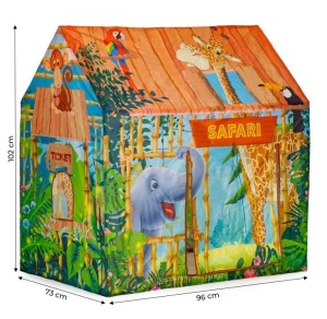 Cort de joaca pliabil, iPlay, Safari, pentru copii, motive grafice, 96x73x102 cm - Img 4