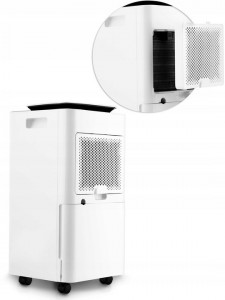 Dezumidificator BD-521, control tactil, display LED, filtru de particule antibacterian, detector de nivel al apei, alb, 46 x 25 x 25 cm - Img 2