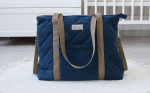 Geanta mamicii, pentru carucior si plimbare, 38 x 45 cm, Tiny Star Navy - Img 6