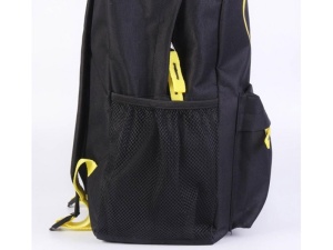 Ghiozdan pentru copii, Batman, 2 fermoare, 41x29x13,5 cm, Negru/Galben - Img 5