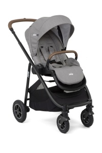 Joie - Carucior pentru copii multifunctional 3 in 1 Versatrax Gray/i-Snug Lagoon (Carucior Versatrax Gray Flannel+ Landou Ramble Gray Flannel+ Scoica i-Snug Lagoon) - Img 11