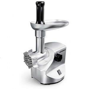 Masina electrica profesionala de tocat carne, Berdsen, 1800W, 2 kg/min, accesorii pentru tocat si feliat, BM601, Alba - Img 2