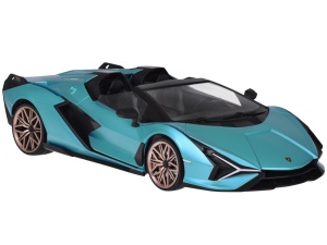 Masinuta cu telecomanda Lamborghini Sian, cu licenta, scara 1:12, cu lumini, 24 cm, Jokomisiada, RC0659 NI - Img 3