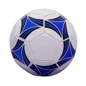 Minge de fotbal, Alb/Albastru marimea 5