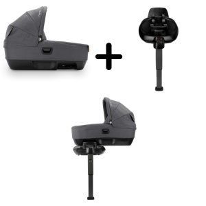 Nuna - Set Landou CARI next Granite, 40-70 cm + Baza isofix BASE next i-Size pentru CARI next - Img 2