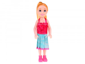 Papusa din plastic pentru copii, 13 cm, Jokomisiada, ZA4628 B