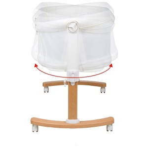 Patut co-sleeper 2 in 1 BabyGo Amila, Creme - Img 4