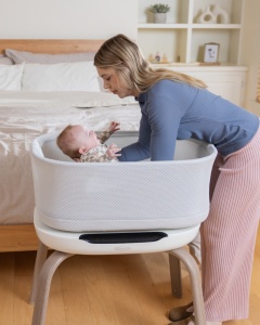 Patut co-sleeper Graco Eluma Nest Luna cu leganare automata si sistem inteligent de detectare a plansului - Img 8