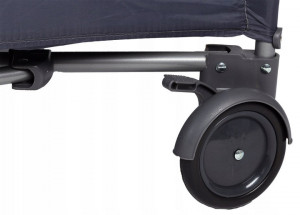 Patut De Voiaj, Ecotoys, 610, Pliabil, Usa Cu Fermoar, Plasa De Tantari, 125 x 65 x 73 cm, Albastru - Img 4