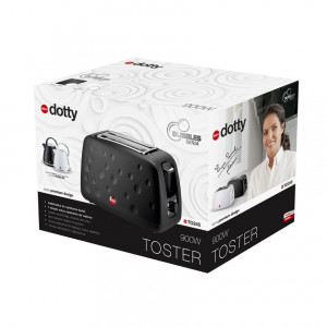 Prajitor de Paine Eldom, 900W, termostat reglabil, 2 felii, Negru - Img 4