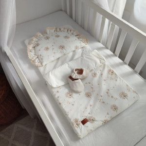 Sac de dormit pentru bebelusi, cu perna plata, grosime 2 tog, Koell, Papadii, 80 x 40 cm - Img 5