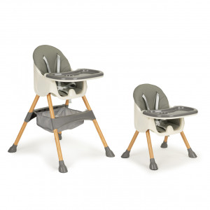 Scaun Pentru Hranire 2 in 1, pentru masa si activitati, Ecotoys, HC-823S Grey - Img 2