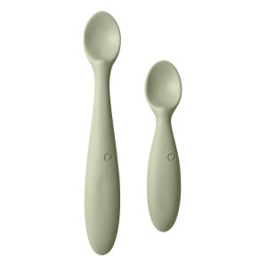 Set 2 lingurite pentru copii, Bibs, Spoon Set, Sage - Img 1
