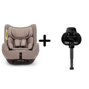 Set Scaun auto rotativ Nuna i-Size TODL next Cedar, 40-105 cm + Baza isofix BASE next i-Size pentru TODL next, testat ADAC - Img 1