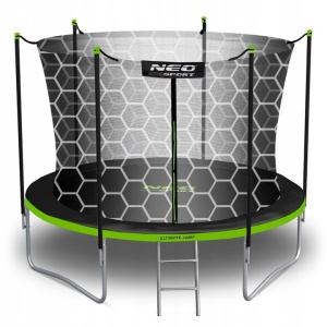 Trambulina pentru copii, Neo-Sport, 312 cm / 10 ft, cu plasa exterioara si scara, greutate maxima 150 kg - Img 5
