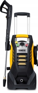 Aparat de spalat cu presiune Humberg HM-301, 2500 W, 350 bar presiune EW, 480 l/h debit maxim, pistol de presiune StopAnd Safe, perie, duza TurboStream, 4 duze interschimbabile, Furtun de presiune 10 m, rola furtun, flacon 500 ml, cablu alimentare 5 m