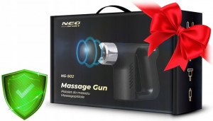 Aparat pentru masaj intens, tip pistol, 4 capete, 5 de trepte de viteze, 3000 rpm, Neo-Sport, NS-502, Negru - Img 6