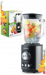 Blender cu cana mare pentru fructe, legume si gheata, Berdsen, BD-751, 800W, 3 functii de utilizare, capacitate bol 1.5L