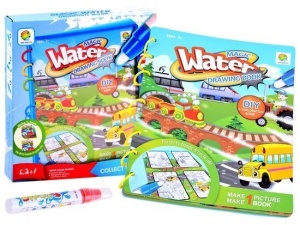 Carte de colorat cu marker, Magic Water Drawinng Book, ZA2957 A - Img 2