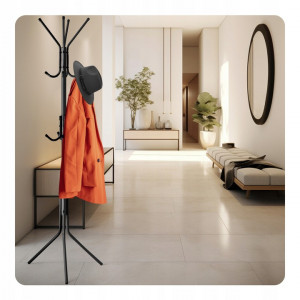Cuier Pentru Haine de sine statator, Massido, cadru din otel, inaltime 173.5 cm - Img 4