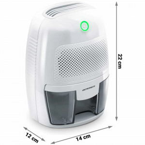 Dezumidificator camera, tehnologie Peltier, rezervor 500 ml, operare simpla, detector de nivel al apei, Berdsen, BR-50B , Alb - Img 5